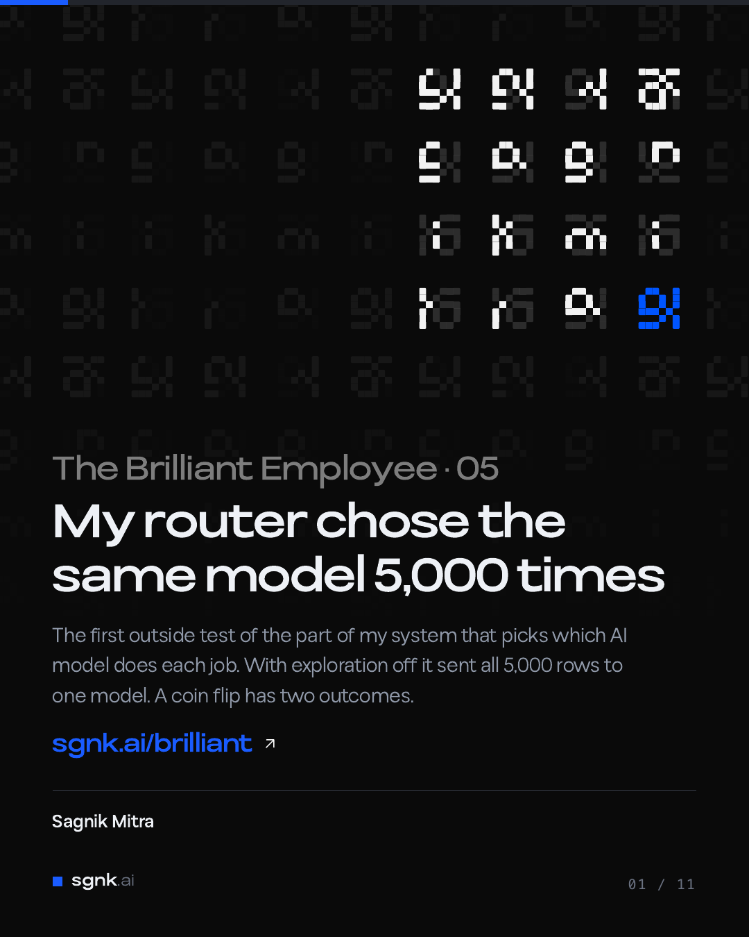Jacket for episode 05, My Model Router Picked the Same Model 5,000 Times Out of 5,000